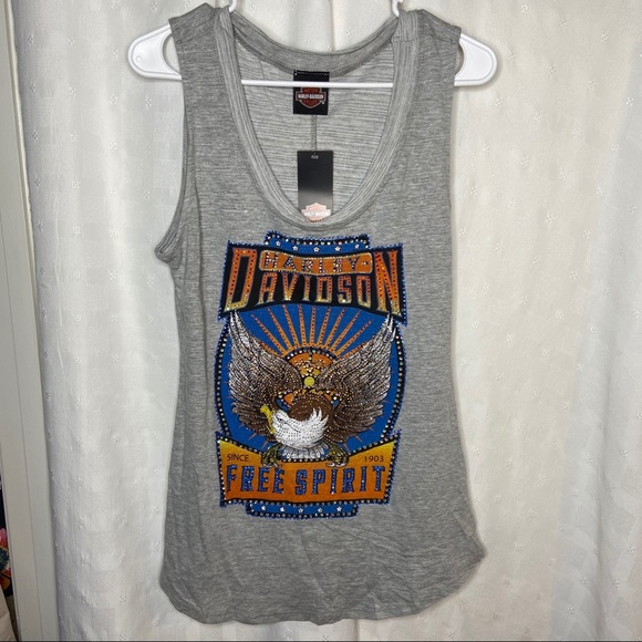 Harley-Davidson Tops - Harley-Davidson Embellished Tank Top NWT